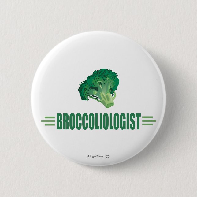 Badge Rond 5 Cm Funny Brocoli (Devant)