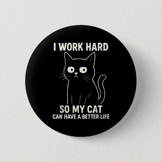 Badge Rond 5 Cm Funny Cat Graphic Tee Men Women Coworker Meme Humo (Devant)