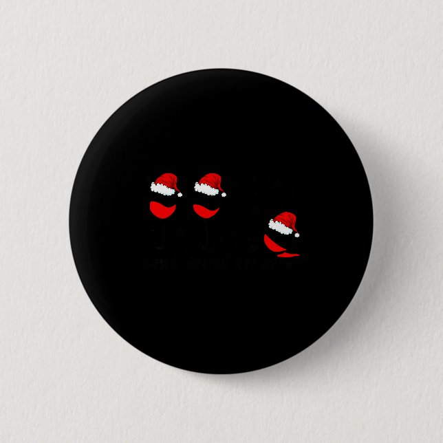 Badge Rond 5 Cm Funny Christmas Drink Drank Drunk Xmas Holiday  (Devant)