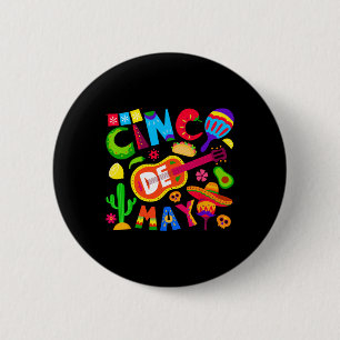 Badge Rond 5 Cm Funny Cinco De Mayo Mexican 5 De Mayo Lets Fiesta