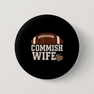 Badge Rond 5 Cm Funny Commish Femme Imaginaire Football Cute Leagu