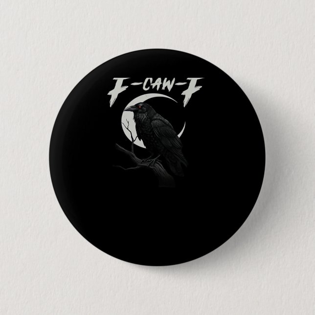 Badge Rond 5 Cm Funny Crow Essential Retro Classic (Devant)