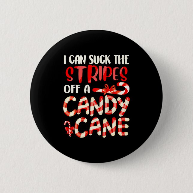 Badge Rond 5 Cm Funny Dirty Candy Cane Christmas Hilarious Santa H (Devant)