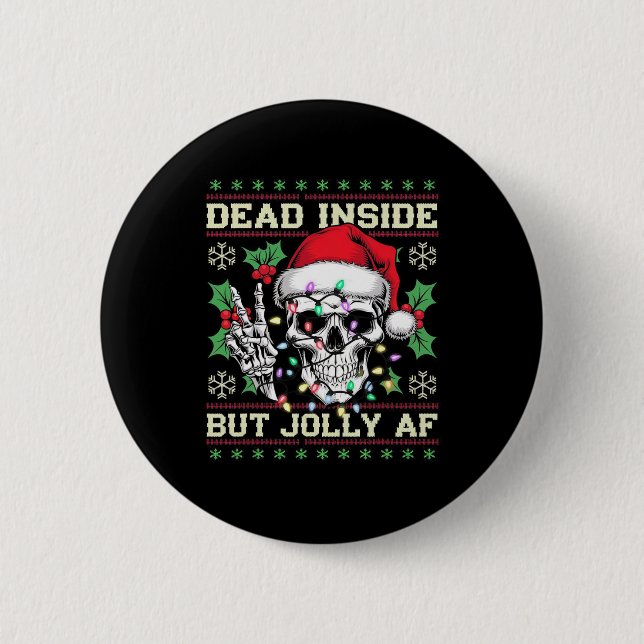 Badge Rond 5 Cm Funny Dirty Christmas Ugly Sweater  (Devant)
