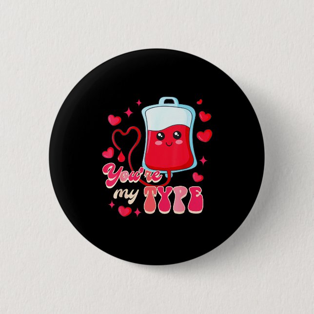 Badge Rond 5 Cm Funny Er Rn Nurse Nursing Valentine’s Day You're M (Devant)