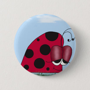 Badge Rond 5 Cm Funny et Euphoric Ladybug