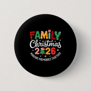 Badge Rond 5 Cm Funny Famille Noël 2026 Groupe Famille Corresponda