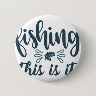 Badge Rond 5 Cm Funny Fishing Shirt