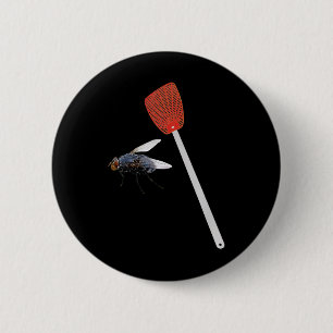 Badge Rond 5 Cm Funny Fly Swatter Pro Biden Harris 2020 Débat Sar