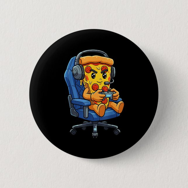 Badge Rond 5 Cm Funny Gamer Zza Gaming Video Game Enthusiast Boys  (Devant)