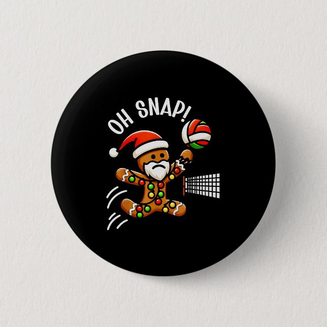 Badge Rond 5 Cm Funny Gingerbread Man Pajamas &amp; Pjs Xmas Holid (Devant)