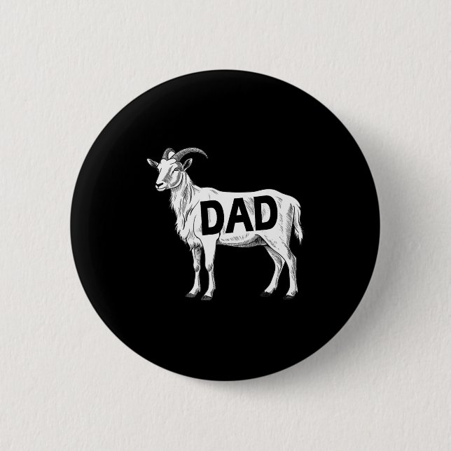 Badge Rond 5 Cm Funny Goat Gift Dad Sarcastic Graphic  (Devant)