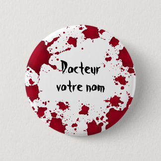 Badge Rond 5 Cm Funny Halloween Docteur