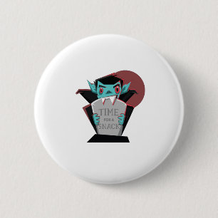 Badge Rond 5 Cm Funny Halloween Vampire Gift For Vampires Lover