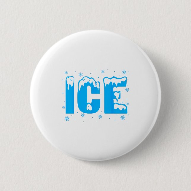 Badge Rond 5 Cm Funny Ice Costume Halloween 2024 Family Matching  (Devant)