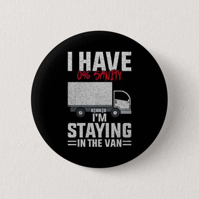 Badge Rond 5 Cm Funny I'm Staying In Tha Van Phasmophobia Man Wome (Devant)