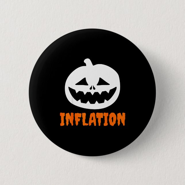 Badge Rond 5 Cm Funny Inflation Halloween Costume Couple Matching  (Devant)