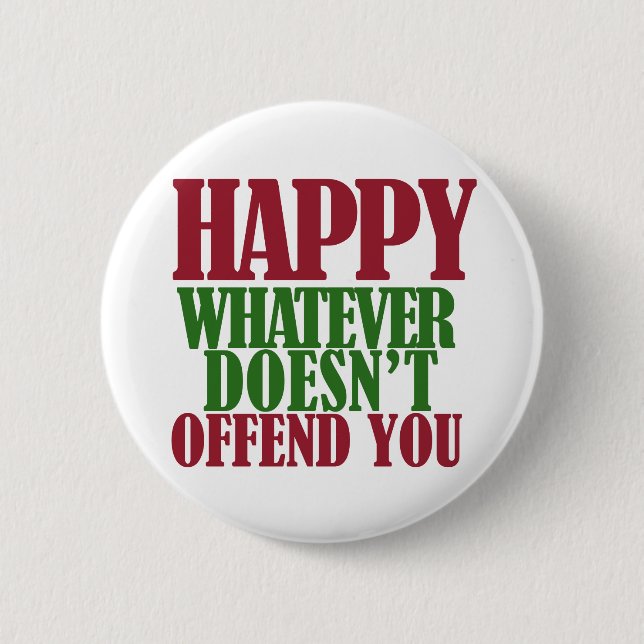 Badge Rond 5 Cm Funny Joyeux Joyeux Noël parodique (Devant)