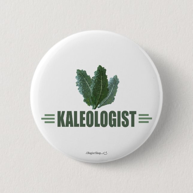 Badge Rond 5 Cm Funny Kale (Devant)