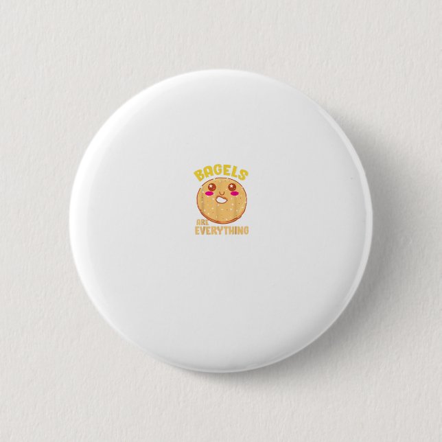 Badge Rond 5 Cm Funny Kawaii Bagel Citation Bagel Lover (Devant)