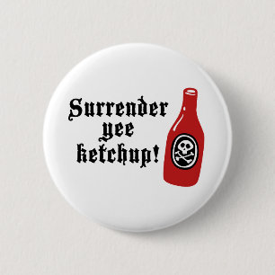 Badge Rond 5 Cm Funny Ketchup Pirate