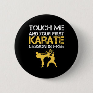 Badge Rond 5 Cm Funny Kyokushin Karate