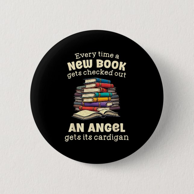 Badge Rond 5 Cm Funny Librarian Quote For Library Nerd  (Devant)