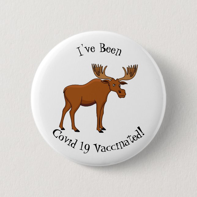 Badge Rond 5 Cm Funny moose (Devant)