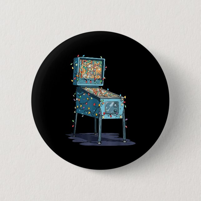 Badge Rond 5 Cm Funny Nball Machine Christmas Graphics Lights Love (Devant)