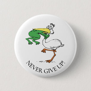 Badge Rond 5 Cm Funny Pelican