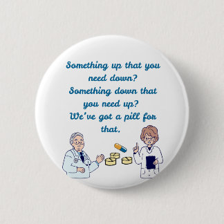 Badge Rond 5 Cm Funny Pharmacist