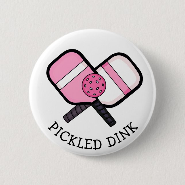 Badge Rond 5 Cm Funny Pickleball Pun (Devant)
