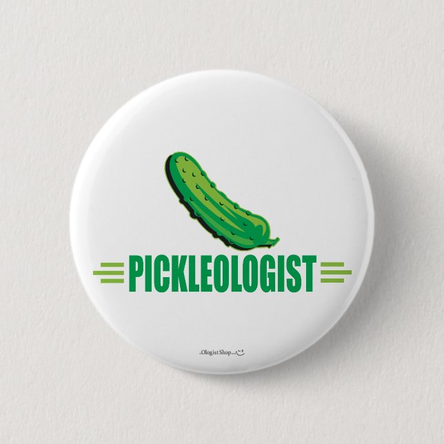 Badge Rond 5 Cm Funny Pickleologiste (Devant)