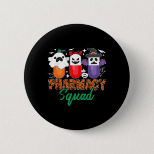 Badge Rond 5 Cm Funny Pills Pharmacy Cute Halloween Pharmacy Squ