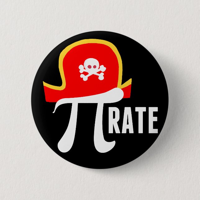 Badge Rond 5 Cm Funny Pirate (Devant)