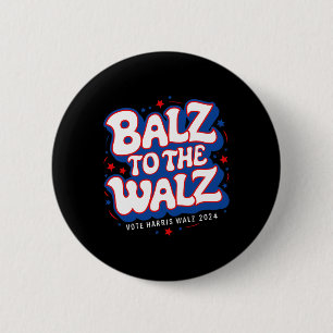 Badge Rond 5 Cm Funny Pro Kamala Harris Walz Election 2024 Balz To