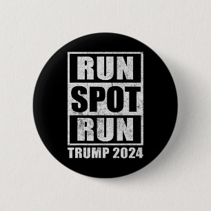 Badge Rond 5 Cm Funny Pro Trump 2024 Run Spot Run Trump Kamala Deb