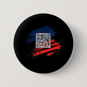 Badge Rond 5 Cm Funny Qr President Trump Dance Code