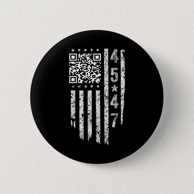 Badge Rond 5 Cm Funny Qr President Trump Dance Code (Devant)