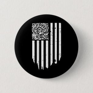 Badge Rond 5 Cm Funny Qr Scan Code Président Trump 4547 Trump Danc