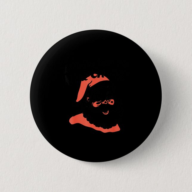 Badge Rond 5 Cm Funny Retro Santa Let's See Some Big Nick Energy C (Devant)