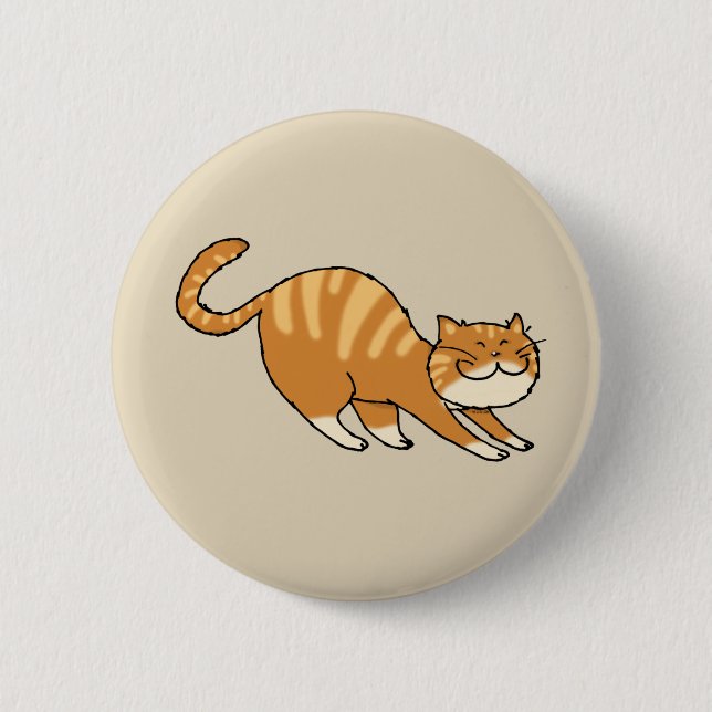 Badge Rond 5 Cm funny stretching (Devant)