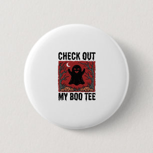 Badge Rond 5 Cm Funny Tee fantôme Boo drôle de Halloween conceptio