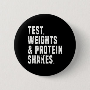 Badge Rond 5 Cm Funny Testosterone Test Steroid Humour Bodybuildin