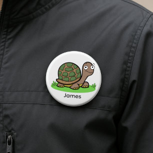 Badge Rond 5 Cm Funny Tortoise Custom