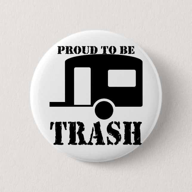 Badge Rond 5 Cm Funny Trailer Park (Devant)