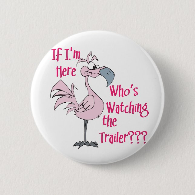 Badge Rond 5 Cm Funny Trailer Park (Devant)