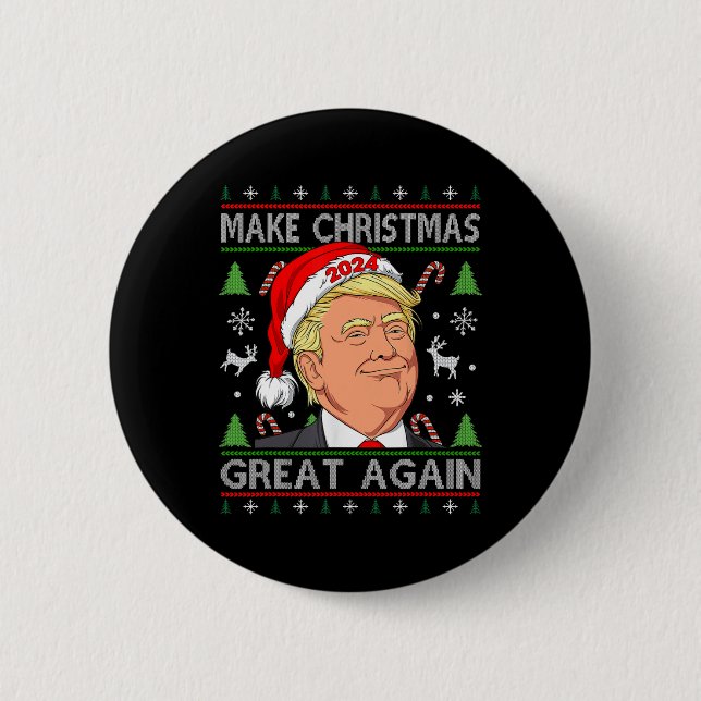 Badge Rond 5 Cm Funny Trump 2024 (Devant)