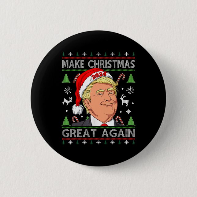 Badge Rond 5 Cm Funny Trump 2024 (Devant)