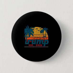 Badge Rond 5 Cm Funny Trump Tee Golfe De Nous États-Unis Est 2025 
